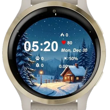 Winter Wonderland Garmin watch face preview