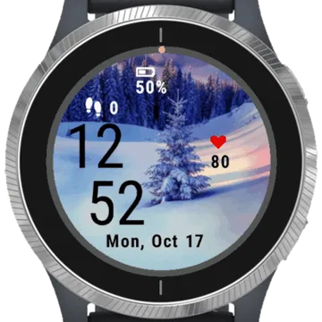 Winter Garmin watch face preview