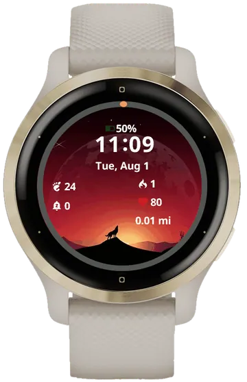 Wolf at Sunset Garmin watch face preview