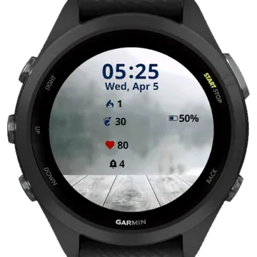 Wooden Table Garmin watch face preview