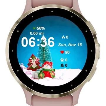 Xmas Gifts Garmin watch face preview