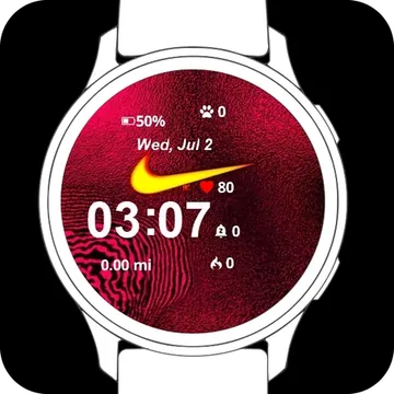 Yellow Nike Garmin watch face preview