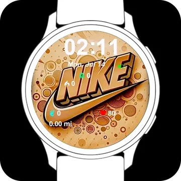 Yellow Nike Garmin watch face preview