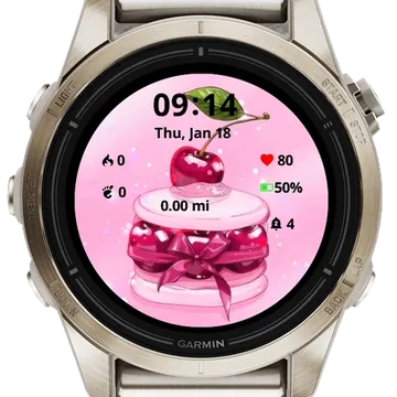 Yummy Cake Garmin watch face preview