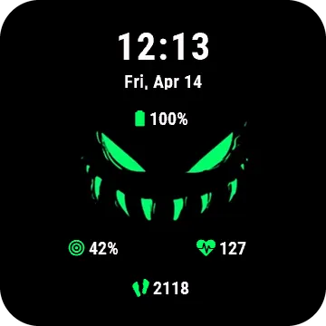 Zombie Garmin watch face preview