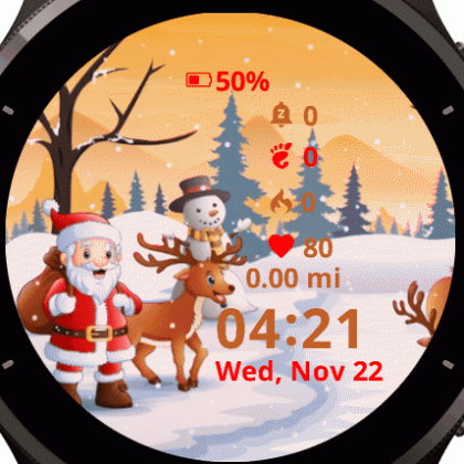 Santa and two Deer