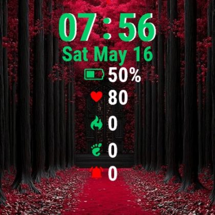 Red Forest Red Path Leading
