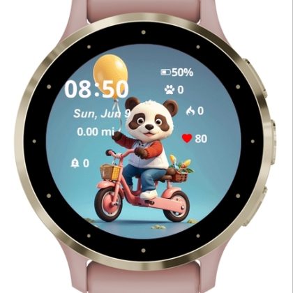 Cute Bear Riding Bicycle