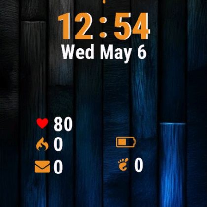 Dark Wood Blue