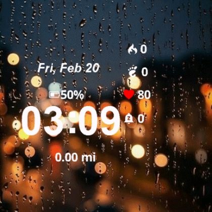 Rain Drops Window