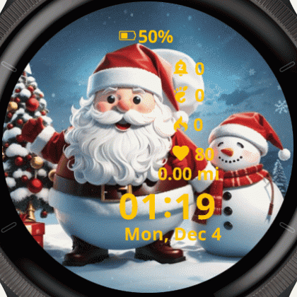 Christmas Santa and Snowman