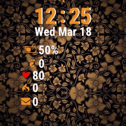 Black Gold Floral