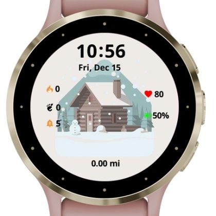 Christmas winter shack