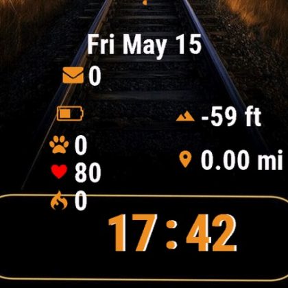 Train Track Yellow Border