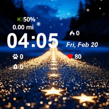 Road Stars It At Night