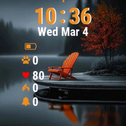 Red Chair Sitting Dock