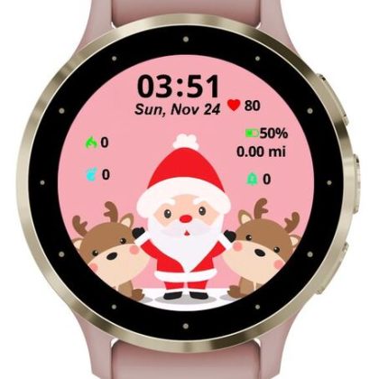 Cute Reindeer and Santa