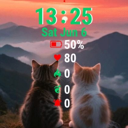 Two Cats Sitting