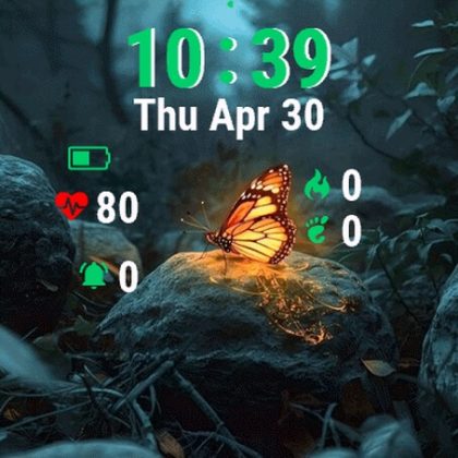 Butterfly Flying in Forest