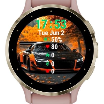 Black Orange Sports Car