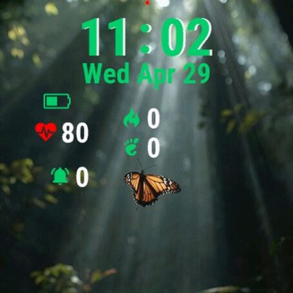Butterfly Through Air Forest