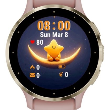 Yellow Star Sitting Moon