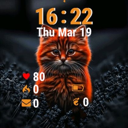 Cat Glowing Face