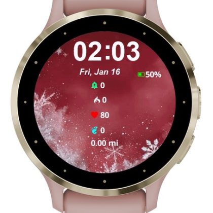 Red Gradient Snowflakes