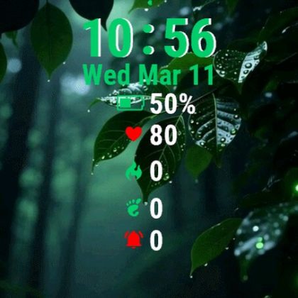 Dark Forest Green Leaves Light