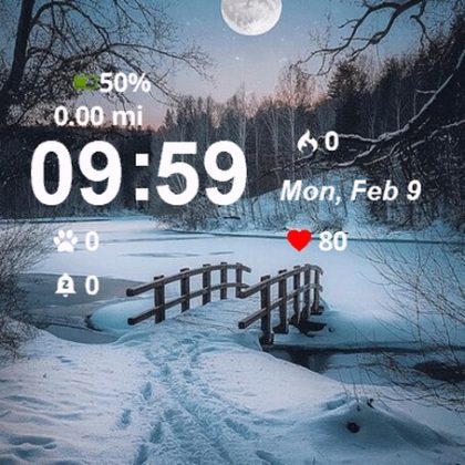 Full Moon Wooden Bridge