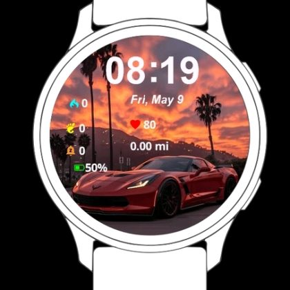 Sunset Corvette