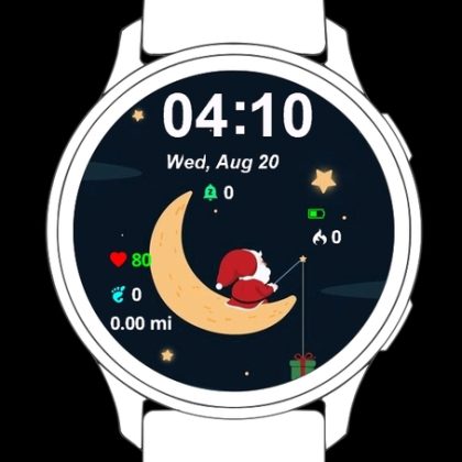 Moonlight Santa