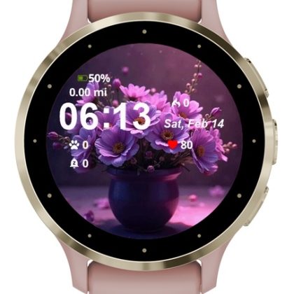 Purple Vase Filled Flowers