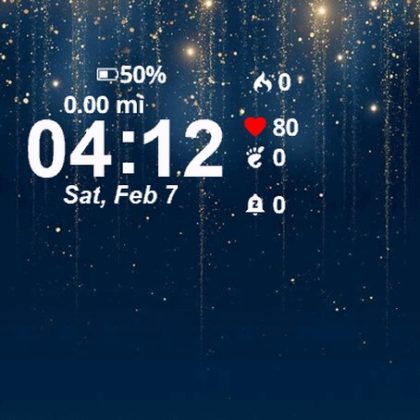 Dark Blue Background Gold Glitters