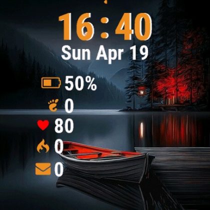 Boat Is Docked Dock At Night