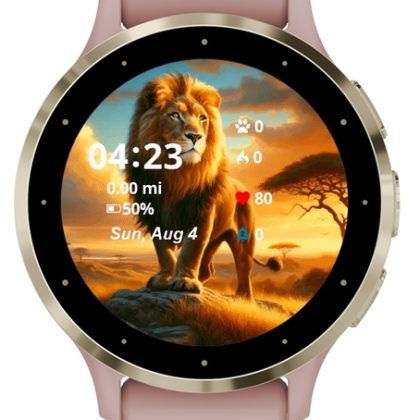 Majestic lion the king