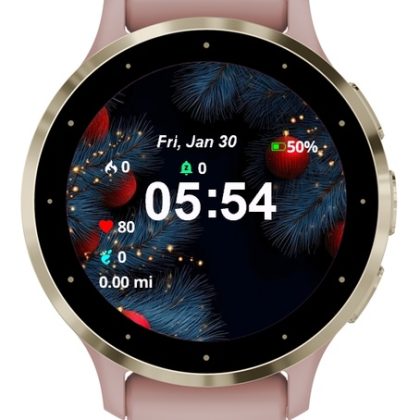 Christmas Background Red Balls Fir