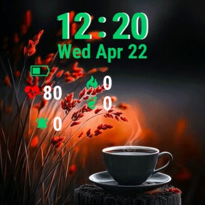 Coffee Red Flowers