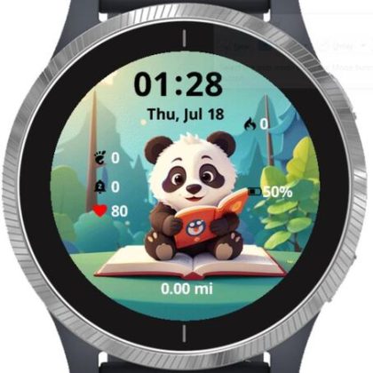 Cute Panda Reading