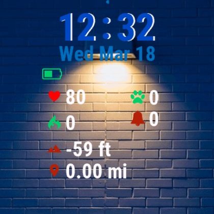 Blue Brick Wall Light It